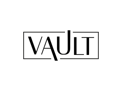 Vault - Daily Logo Challenge 28/50 branding clothing dailylogochallenge design fashion label logo logochallenge minimal