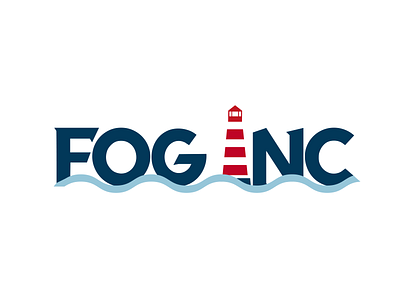 Fog Inc. - Daily Logo Challenge 31/50 branding dailylogochallenge design lighthouse logo logochallenge