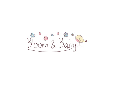 Bloom & Baby - Daily Logo Challenge 46/50 apparel baby branding dailylogochallenge design logo logochallenge