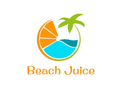 Beach Juice - Daily Logo Challenge 47/50 beach branding dailylogochallenge design juice logo logochallenge smoothie