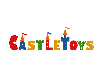 Castle Toys - Daily Logo Challenge 49/50 branding castle children dailylogochallenge design kid kids logo logochallenge play toy