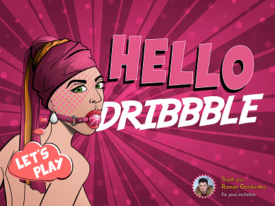 Hello Dribbble, let's play) dribbble first shot hello