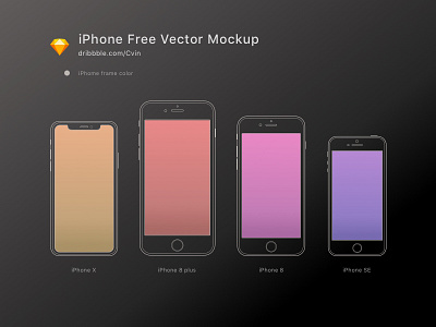 iPhone Vector Mockup iphone mock mockup