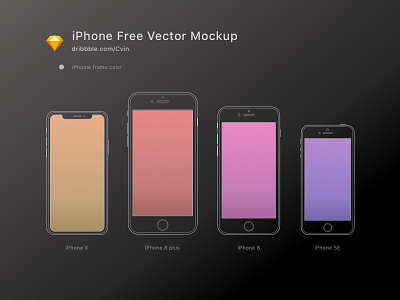 iPhone Vector Mockup