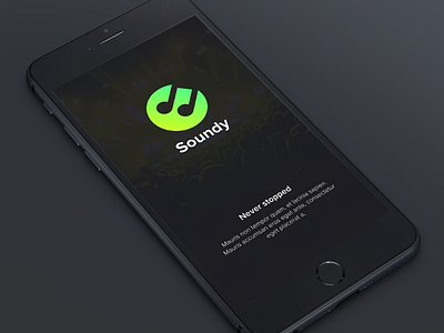 Music iOS App Concept app apple watch ios music splash ui