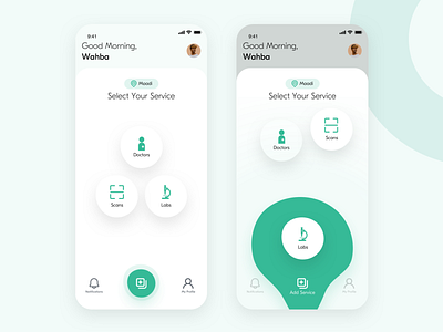 Patient Area | Medical services app app design branding cards design health interface medical app modern patient product services startup ui ux