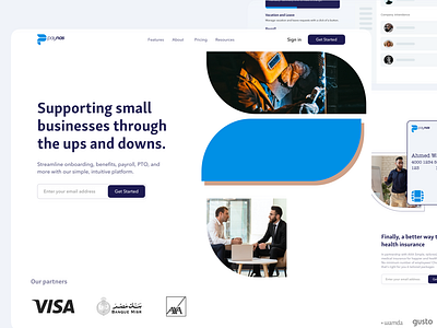 Paynas | HR & Payroll system | Rebranding app business design interface landingpage startup ui ux web