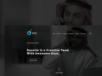 Gazelle Agency For Advertising & Web Design Website Concebt business design interface marketing modern product sales startup ui ux web