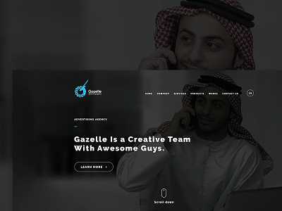 Gazelle Agency For Advertising & Web Design Website Concebt