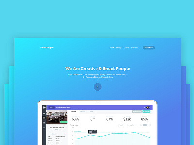 Smart People Platform UI Design Homepage agency app design matrial platform ui ux webapp website