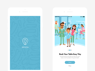 Spoon | Food Pick Up App Splash & onboarding app food ios onboarding pickup restaurants splash ui ux