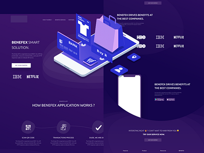 HR Benefits Platform Landingpage animation clear flinto landingpage ui ux