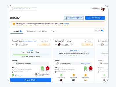 Self Service Requests From Jisr HR & Payroll Platform