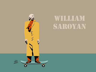 William Saroyan | Armenian intellectuals role pIaying armenia graphic design illustration sculpture skateboard skater skating vector william saroyan yerevan