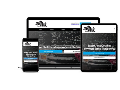 Triangle Auto Detailing beaver builder design hosting wordpress