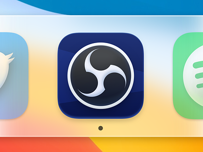 OBS macOS Big Sur Icon app big sur branding design macos macos icon obs redesign