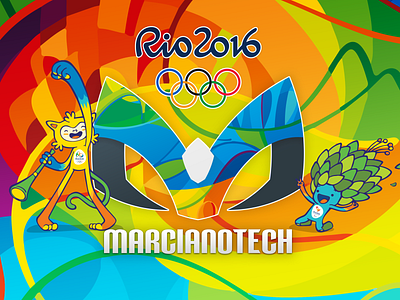 MarcianoTech - Rio 2016 Wallpaper color design illustration wallpaper