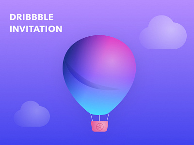 Dribbble Invitation design illustration ui