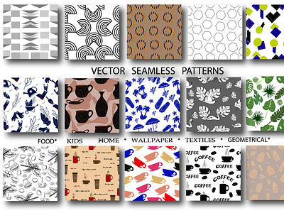 Vector seamless patterns
