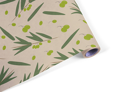 Olive pattern foliage