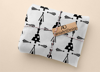 Christmas wrapping paper background design graphic design illustration m seamless pattern wallpaper wrapping paper