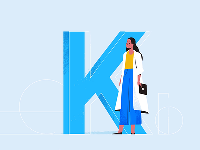 K stands for KPIs. 2d alphabet animated explainer animation arrow business character design dial digital explainer illustration letter motion motion graphics tablet tech tech explainer technology vector