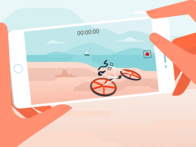 Mobike: Animated Explainer 2d animated explainer animation app animation bike app character design explainer explainer animation illustration motion motion graphics phone app tech explainer technology vector video
