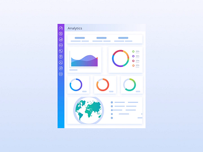 Analytics can be fun too. 2d analytics animation bar chart dashboard dashboard ui design graphic illustration line motion graphics performance social statistics stats technology ui ux video