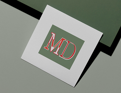MD LOGO attractive branding businesscard clear design eyecatchy geometric logo graphic design hasnat ahmad illustration logo