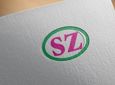 SZ LETTERMARK LOGO attractive businesscard clear design eyecatchy geometric logo graphic design hasnat ahmad illustration logo ui