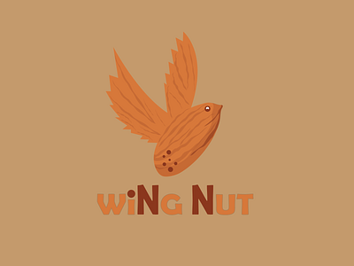 Wing Nut Logo Design app branding des design graphic design illustration logo top typography ui ux vector