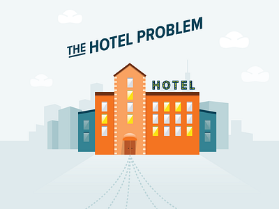 The Hotel Problem flat hotel localytics problem vector