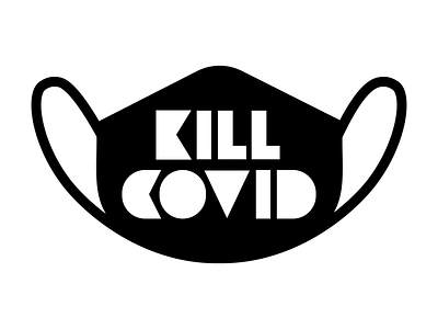 Kill Covid illustration and lettering