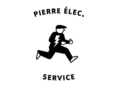 Logo for Pierre Élec. Service electricity illustration logo logotype