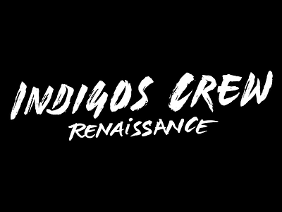 Lettering for Indigos Crew branding calligraphie calligraphy doodle font handlettering identity lettering letters lettrage type typeface