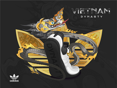 ADIDAS - VIETNAM DYNASTY artwork design graphic design illustration