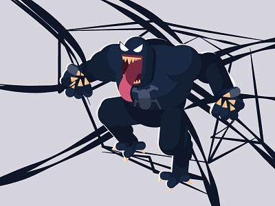 VENOM art debut design flat icon illustration newshot shots venom