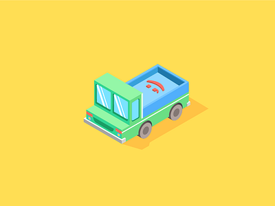 Smiley Car brightcolors car design illustration isometric materialdesign smile