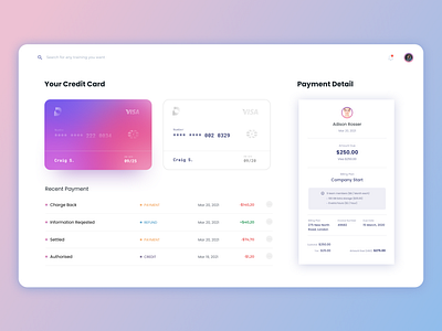 Payment Invoice clean credit card dashboad gradient invoice money payment product design receipt table web design