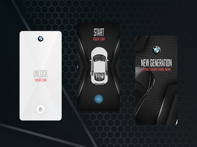 Car remote app app app design assistant car clean daily ui dark darkmode lock product design remote texture unlock