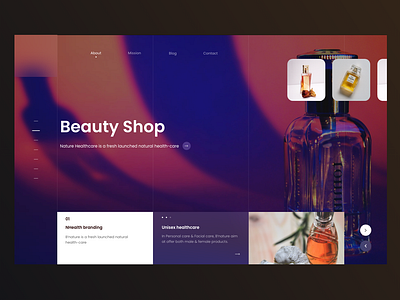 #Daily UI: Beauty Shop Landing beautiful daily ui dark healtcare perfume ui ux
