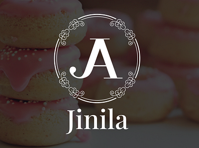 Jinila Dessert Shop branding design graphic design logo