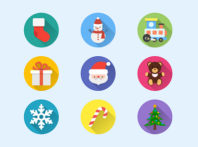 Christmas Icon Set app christmas design graphic design icon illustration logo vector
