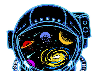 Space time! art artwork caricature cartoon design drawing illustration logo portrait ui