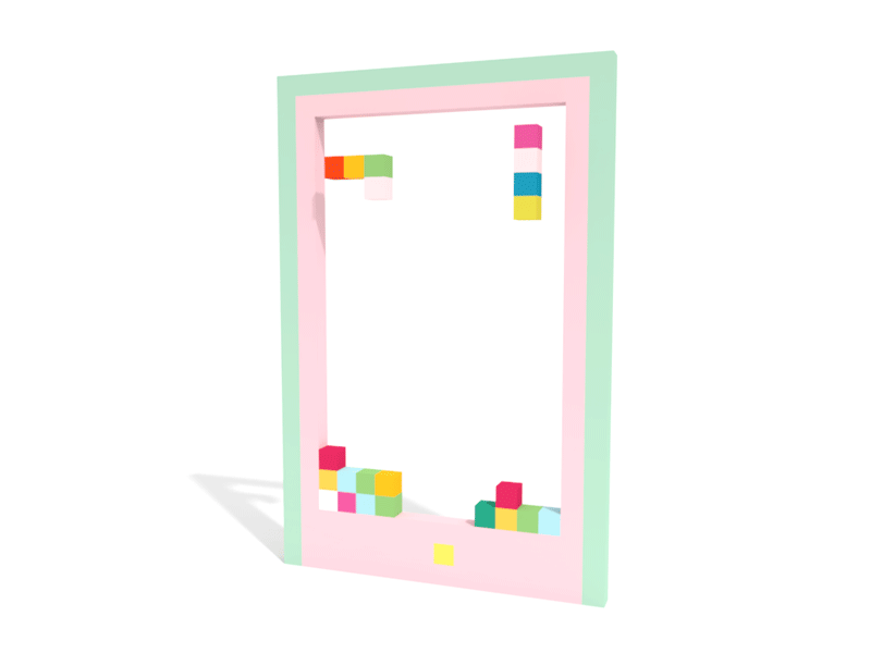 Tetris animation gif tetris voxel