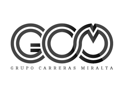 G.C.M. brand design identity illustration letter letterform logotype type