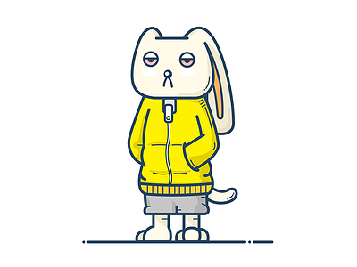 pocket rabbit animal asset character cute design icon illustator illustration pocket rabbit sticker