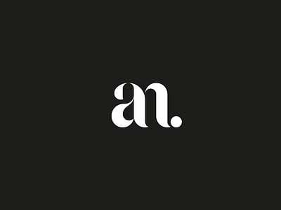 AN for ANother AN monogram custom type logo monogram neat posh sleek symbol