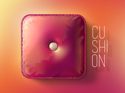 Cushion iOS Icon app cushion icon illustration ios photoshop plastic