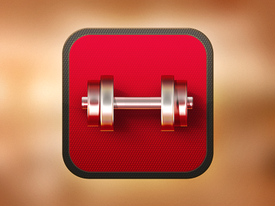 Dumbbell Icon app dumbbell fitness icon illustration ios photoshop training